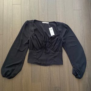 NWT Abercrombie Long Sleeve Puff Blouse